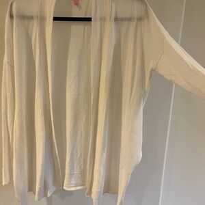 Lilly Pulitzer White Linen Women's Cardigan